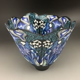 2414 Rhapsody in Blue 1, h.14xd.16cm, porselein