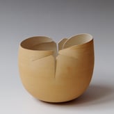 ASB03-Coquille-1658-16x17x16cm-ocre-white-stoneware-TerraDelft-2