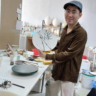 Decorating in Chinese style on porcelain from China