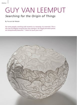 Guy van Leemput in New Ceramics