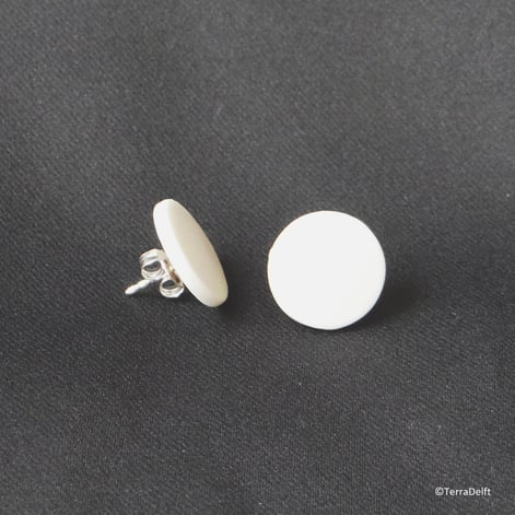 Oorknop set JB20-O#1, porselein, d.1,3cm, TerraDelft