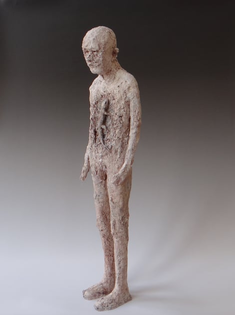 MJ24-1 A different forest, figuur met gecko h.64x15x12cm, TerraDelft2