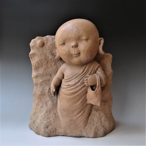 NC2302 Journey under the moonlight, h.42cm, earthenware-handbuilt, TerraDelft1