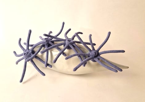 Z.t., 2023, porcelain-celadon-textile, 29x17x14 cm, 1600 euro,