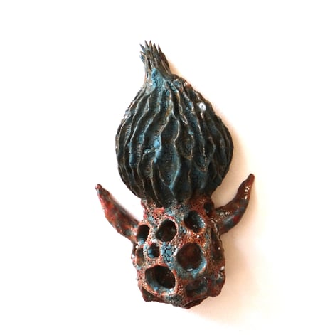 HT2408 Blooming bulb object, h.22,5x14x6cm, TerraDelft1