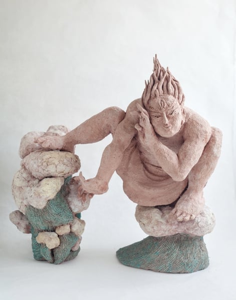 W6-Seperating-the-Sea-Delft-2015-40x45x40-stoneware-acrylics