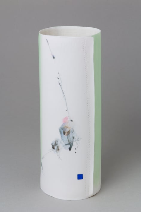 Traces of Home VII, 2021, porcelain, handpainted, h.26,5x10x9,5cm